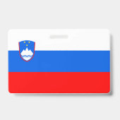 Badge Drapeau de la Slovénie (Arrière)