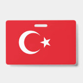 Badge Drapeau de la Turquie (Arrière)