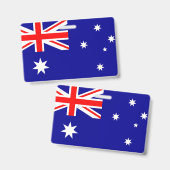 Badge Drapeau de l'Australie (Avant & arrière)