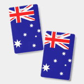 Badge Drapeau de l'Australie (Avant & arrière)