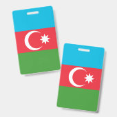 Badge Drapeau de l'Azerbaïdjan (Avant & arrière)