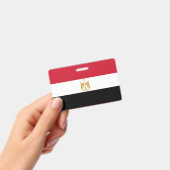 Badge Drapeau de l'Égypte (Manuel / portable)
