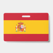 Badge Drapeau de l'Espagne (Arrière)