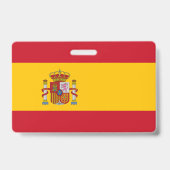 Badge Drapeau de l'Espagne (Arrière)