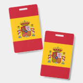 Badge Drapeau de l'Espagne (Avant & arrière)