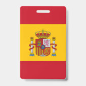 Badge Drapeau de l'Espagne (Arrière)