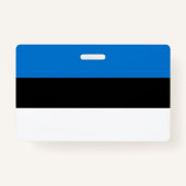Badge Drapeau de l'Estonie (Dos)