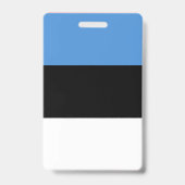 Badge Drapeau de l'Estonie (Arrière)