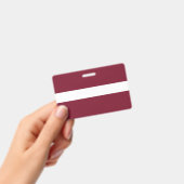 Badge Drapeau de Lettonie (À main)