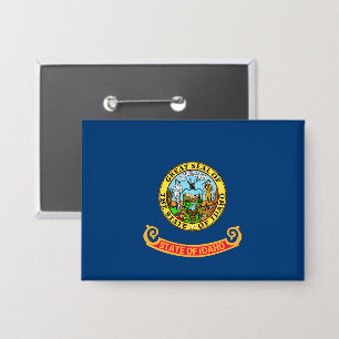 Badge Drapeau de l'Idaho : l'État Gemme, Montagnes de l'