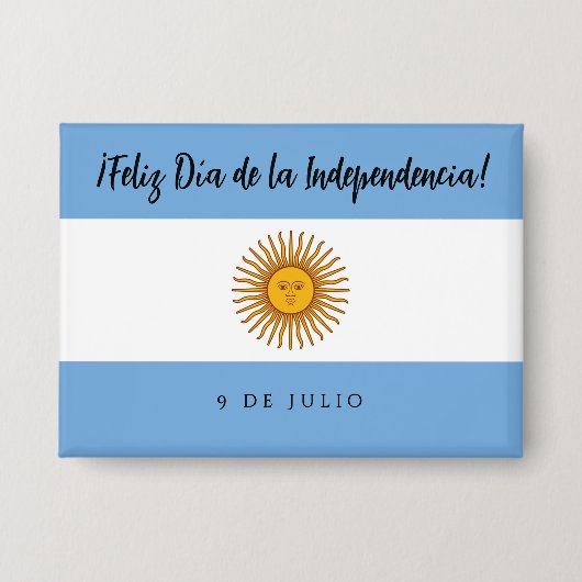 Badge Drapeau de l'indépendance de l'Argentine (Recto)