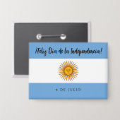 Badge Drapeau de l'indépendance de l'Argentine (Recto/Verso)