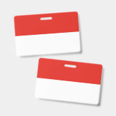 Badge Drapeau de l'Indonésie (Avant & arrière)