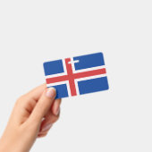 Badge Drapeau de l'Islande (Manuel / portable)