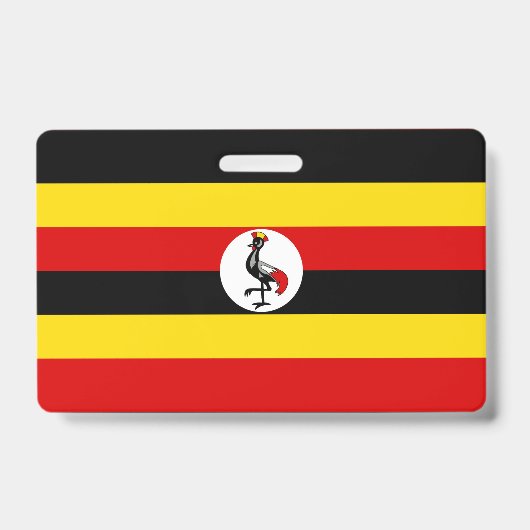 Badge Drapeau de l'Ouganda (Avant)