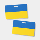 Badge Drapeau de l'Ukraine (Recto et verso)