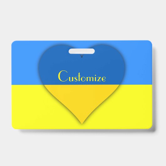 Badge Drapeau de l'Ukraine Bleu Jaune Thunder_Cove (Avant)