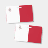 Badge Drapeau de Malte (Avant & arrière)