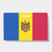 Badge Drapeau de Moldavie (Arrière)