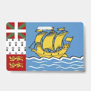 Badge Drapeau de Saint-Pierre-et-Miquelon