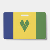 Badge Drapeau de Saint-Vincent-et-les-Grenadines (Arrière)