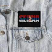 Badge Drapeau de Serbie / Drapeau serbe (Insitu)