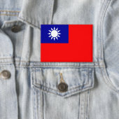Badge Drapeau de Taïwan : République de Chine, Taipei ch (Insitu)