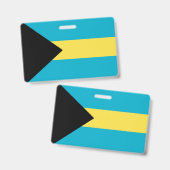 Badge Drapeau des Bahamas (Avant & arrière)