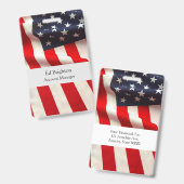 Badge Drapeau des États-Unis en gros plan (Avant & arrière)