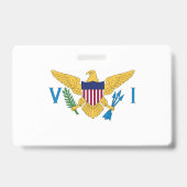 Badge Drapeau des îles Vierges américaines (Arrière)