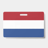 Badge Drapeau des Pays-Bas (Arrière)