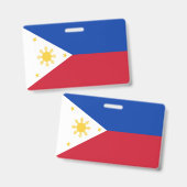 Badge drapeau des Philippines (Recto et verso)