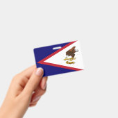 Badge Drapeau des Samoa américaines (Manuel / portable)