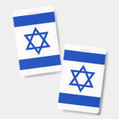 Badge Drapeau d'Israël (Avant & arrière)