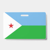 Badge Drapeau Djibouti (Arrière)