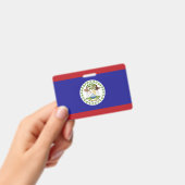 Badge Drapeau du Belize (Manuel / portable)