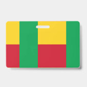 Badge Drapeau du Bénin (Arrière)