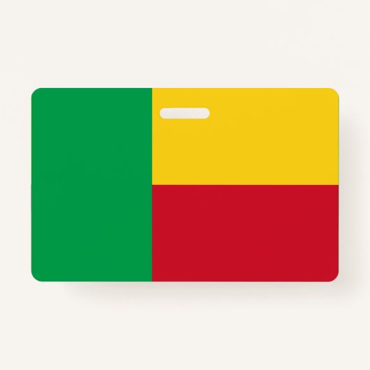 Badge Drapeau du Bénin (Devant)