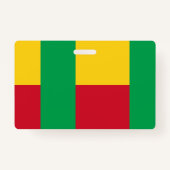 Badge Drapeau du Bénin (Dos)