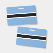 Badge Drapeau du Botswana (Avant & arrière)