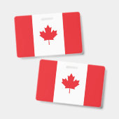 Badge Drapeau du Canada (Avant & arrière)
