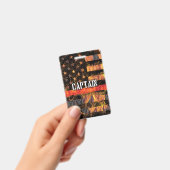 Badge Drapeau du Capitaine Pompier (Manuel / portable)