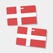 Badge Drapeau du Danemark (Avant & arrière)