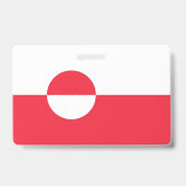 Badge Drapeau du Groenland (Arrière)