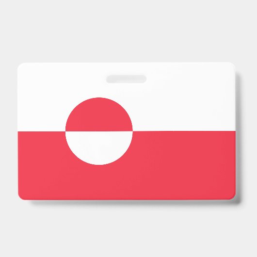 Badge Drapeau du Groenland (Avant)