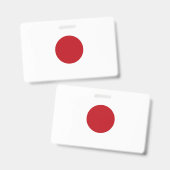 Badge Drapeau du Japon (Avant & arrière)