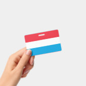 Badge drapeau du Luxembourg (Manuel / portable)