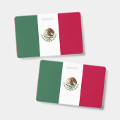 Badge Drapeau du Mexique (Avant & arrière)
