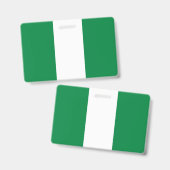 Badge Drapeau du Nigeria (Avant & arrière)
