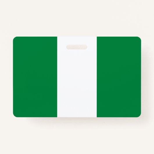 Badge Drapeau du Nigeria (Devant)